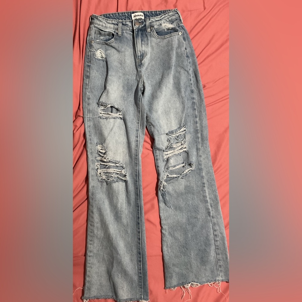 Abound Distressed Blue Jeans